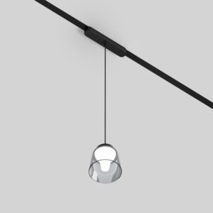 DK5377-BK Светильник для трека Air, серия Hang 2700-6500 со светодиодом, ?90*86mm, 48V DC, 4W, RA?95, 120°, 2700-6500K, IP20, черный, алюминий, стекло, акрил